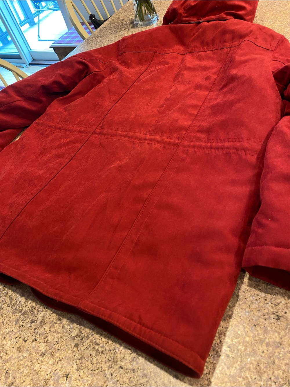 Croft & Barrow Zip Up Insulated Coat Removable Hood Medium MUSTY Winter Jacket - Picture 12 of 17